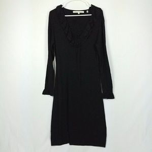 Max Studio Long Sleeve With Ruffle Cuff Dress